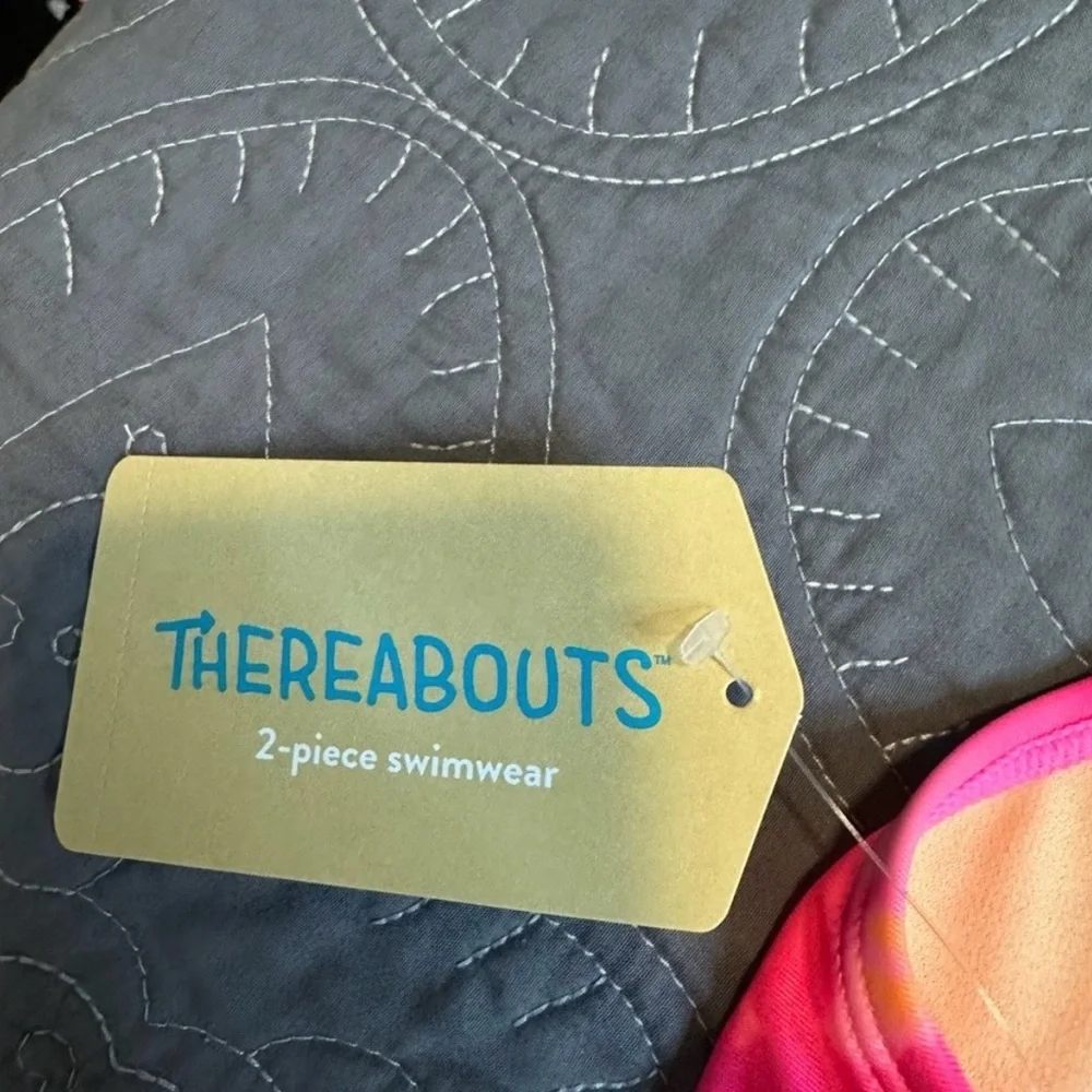 Thereabouts Girls Creamsicle Tie Dye Tankini Set NWT Size XL 16